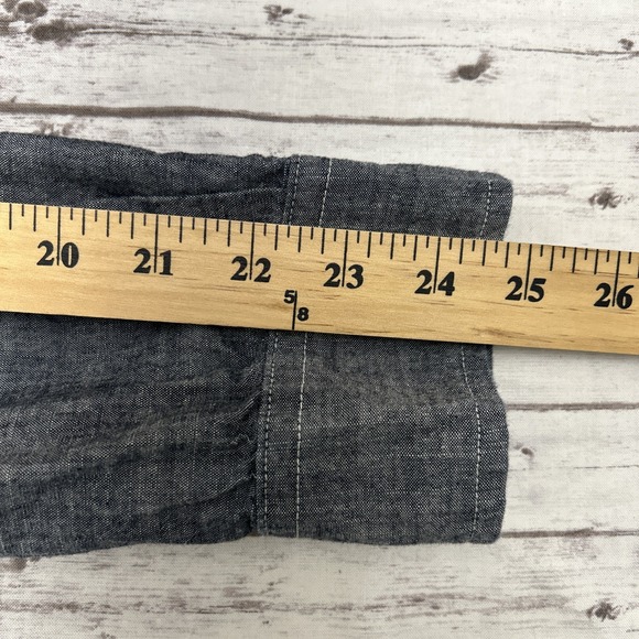 Banana Republic Heritage Collection Denim Chambray Grant Fit Shirt Men's Large - Picture 9 of 12